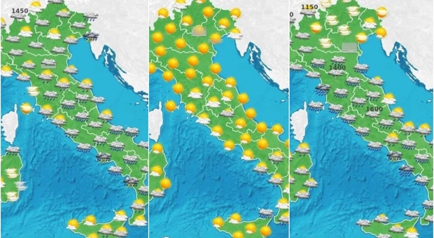Maltempo, fine settimana con allerta in 11 Regioni: in arrivo fronti temporaleschi, ma recupera l'estate di San Martino Le previsioni