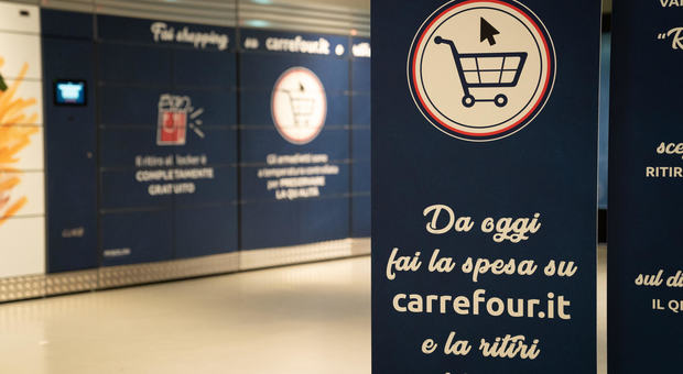 Carrefour lancia a Milano il primo locker per il ritiro della spesa on line