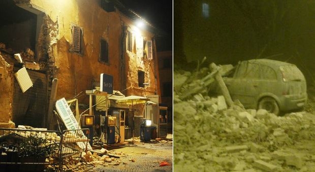 Terremoto, tre scosse nel centro Italia: crolli e paura