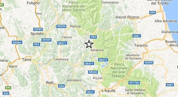 Forte scossa di terremoto ad Amatrice alle 17,01: torna la paura