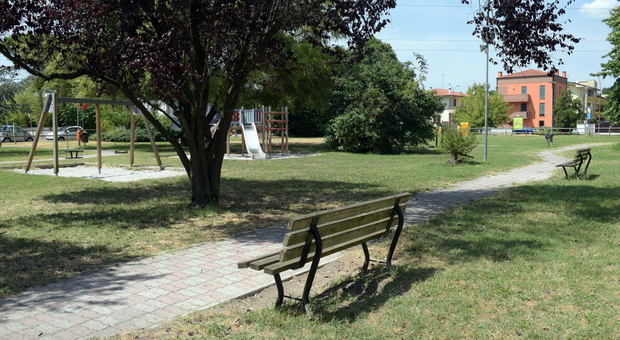 Il parco Pampanini, dove è avvenuto il blitz
