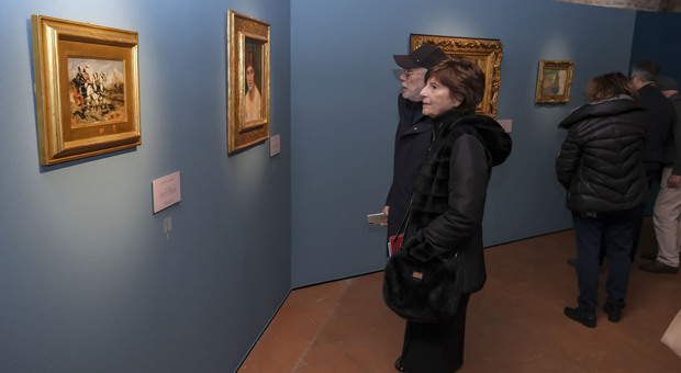 Una delle sale dedicate alle opere di Renoir in mostra a palazzo Roverella a Rovigo