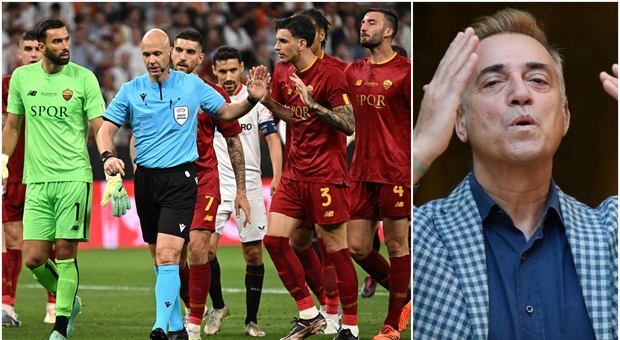 Siviglia-Roma, Massimo Ghini: «L'arbitro Taylor scandaloso, si è consumato un atto vergognoso»