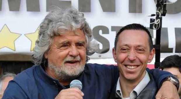 Beppe Grillo e Gianluca de Dominicis