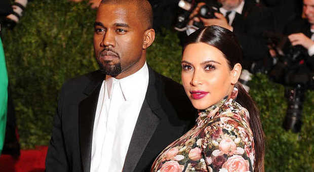&#8203;Kanye West e Kim Kardashian