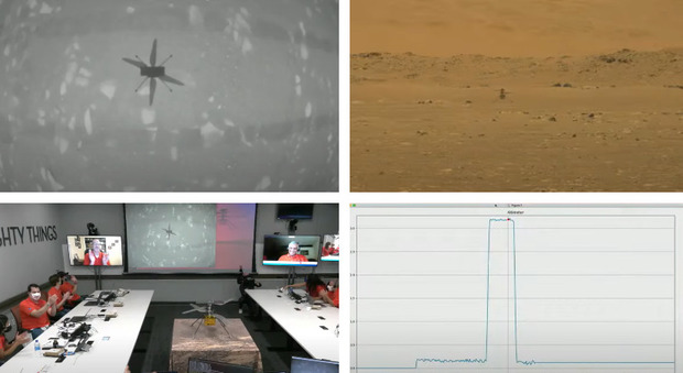 Marte, Ingenuity prima foto dello storico decollo del minielicottero: diretta Nasa