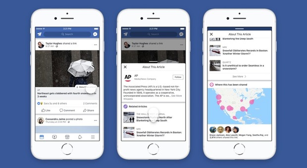 Fake news, Facebook ci riprova: più informazioni su chi pubblica le notizie