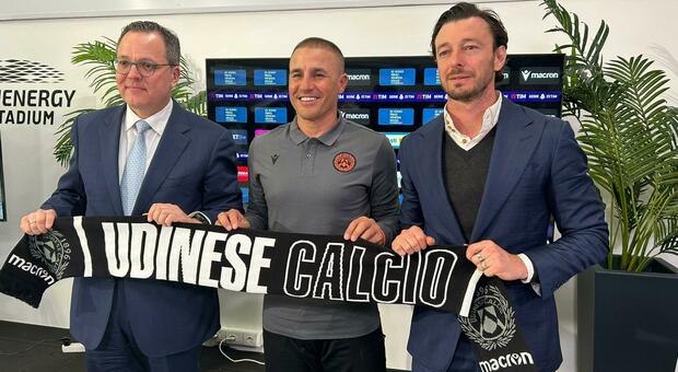 Udinese calcio, Fabio Cannavaro ordina: «Alziamo la testa. Nel calcio la lingua è una sola, niente paura»