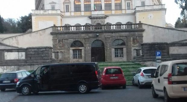 Palazzo Farnese a Caprarola dove Anthony Hopkins sta girando