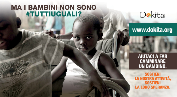 "Dokita", al via la campagna "tutti uguali" per garantire cure ai bambini disabili in Africa
