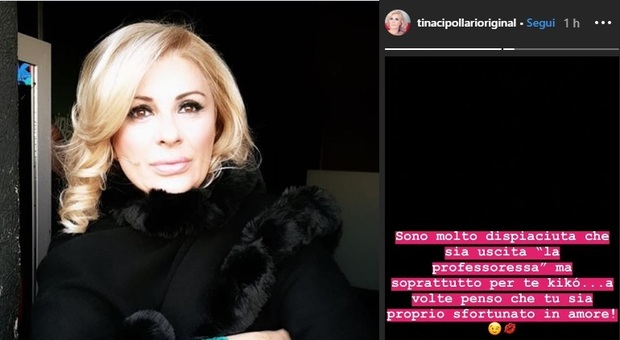 Grande Fratello 2019, Tina Cipollari su Instagram: «Kikò sei proprio sfortunato in amore»