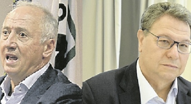 L'assessore Filippo Saltamartini (Lega) e il consigliere regionale Carlo Ciccioli (Fdi)