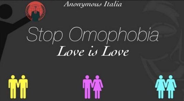 Anonymous hackera il sito del Family Day: "Stop Omophobia, love is love"