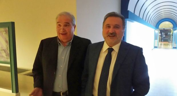 Il deputato Giuseppe Fioroni e il consigliere regionale Enrico Panunzi