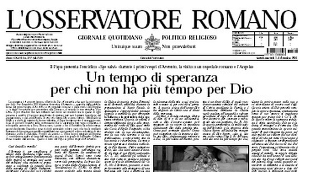 L'Osservatore Romano sdogana la «parolaccia»: il Sinodo è «una figata»