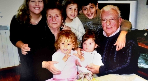 Elvezio e Terzina con i nipoti
