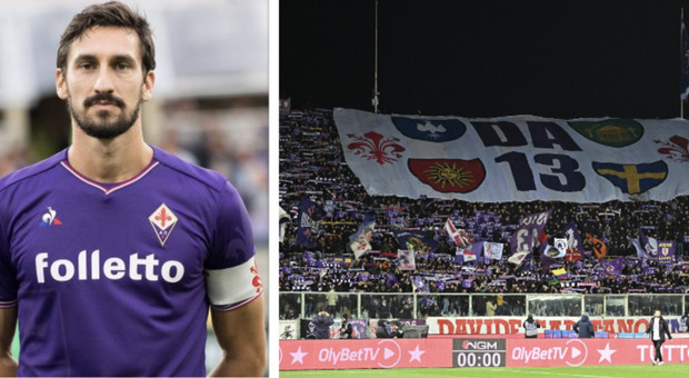 Fiorentina-Milan, emozione per Davide Astori: al 13° minuto tutto lo stadio applaude in suo onore