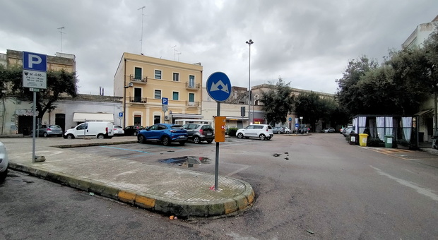 Il luogo dell'aggressione, piazzetta Congedo di Lecce