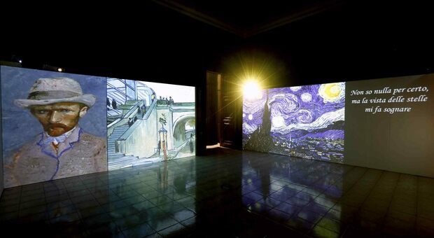 Napoli, debutto positivo nel primo weekend della mostra «Van Gogh multimedia»