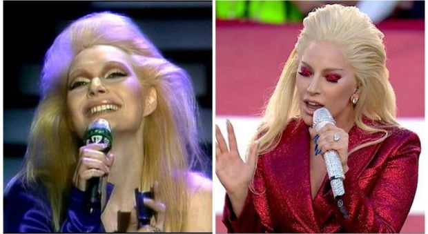 Lady Gaga, look alla Anna Oxa al Super Bowl: e le foto diventano virali