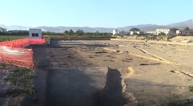 Acerra, nuove testimonianze archeologiche dai lavori per la variante ferroviaria (particolare)