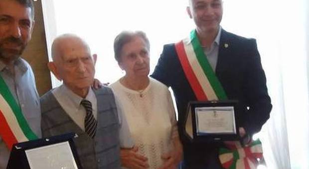 Vincenzo Falci: 104 candeline spente con i due sindaci di Torraca e Fermo