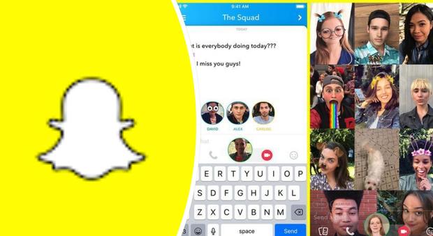 Snapchat, due grandi novità: tag per menzionare gli amici e videochat di gruppo