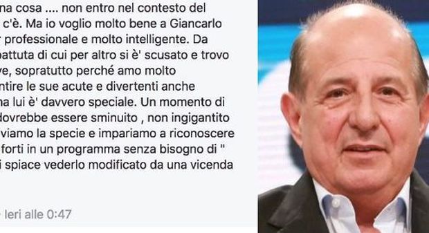 Lite Volpe-Magalli, interviene Alba Parietti: «Giancarlo non ha fatto nulla di grave»