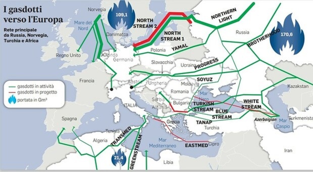 Gas russo, quando l'Italia diventerà autonoma? Da Algeri ai rigassificatori, la (lunga) road map sino al 2025
