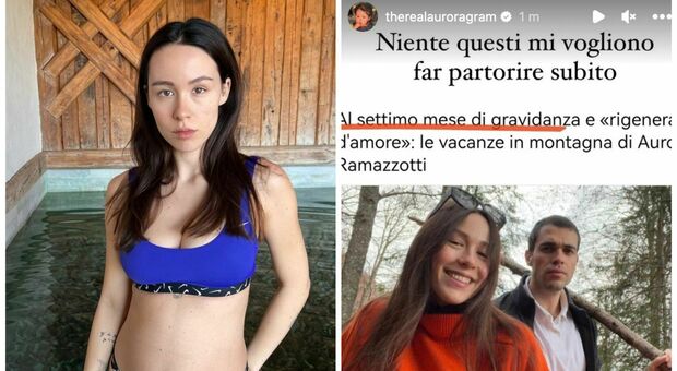 Aurora Ramazzotti e l'errore sul mese di gravidanza: «Mi vogliono far partorire subito»