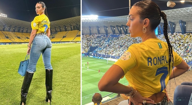 Georgina Rodriguez: «Troppo sexy alla partita di Cristiano Ronaldo». Costretta a scappare