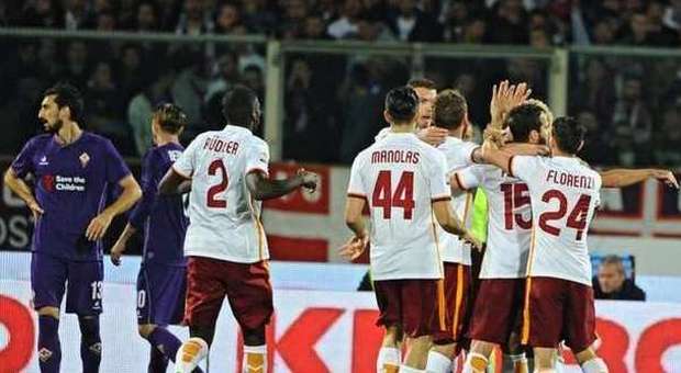 Fiorentina-Roma 1-2: Salah e Gervinho i giallorossi volano al primo posto