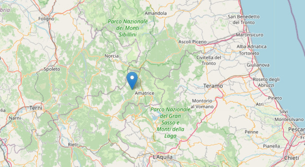Terremoto a Rieti di 3.1, epicentro a Cittareale: tre scosse avvertite anche ad Amatrice