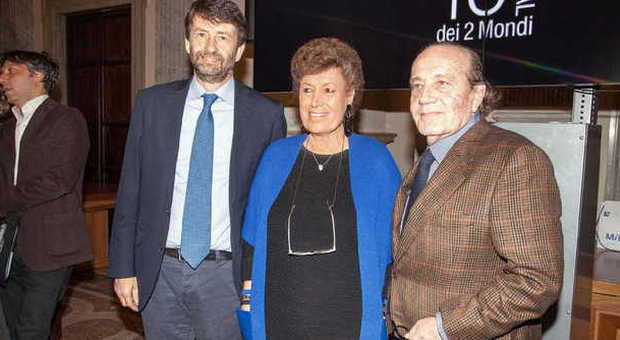 Dario Franceschini, Carla Fendi e Giorgio Ferrara