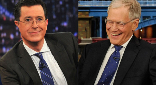 Stephen Colbert e David Letterman
