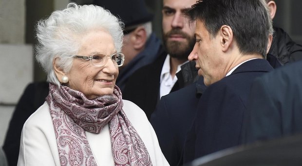 Milano, Conte visita assieme a Liliana Segre il Memoriale della Shoah