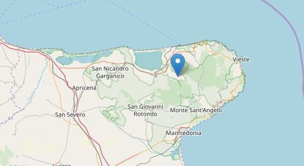Terremoto nel Gargano, magnitudo 3.6, epicentro a Carpino: paura ma nessun danno