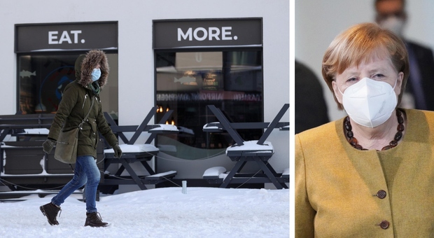 Covid, la Germania prolunga il lockdown: ipotesi 14 marzo. Merkel: «La variante preoccupa»