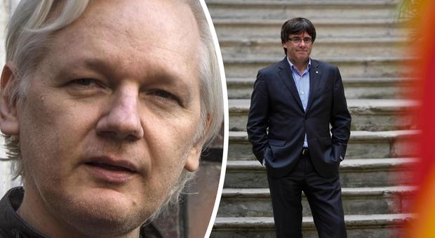 Puigdemont, Assange attacca: "Come ai tempi del nazismo". L'ambasciata dell'Ecuador gli toglie la connessione