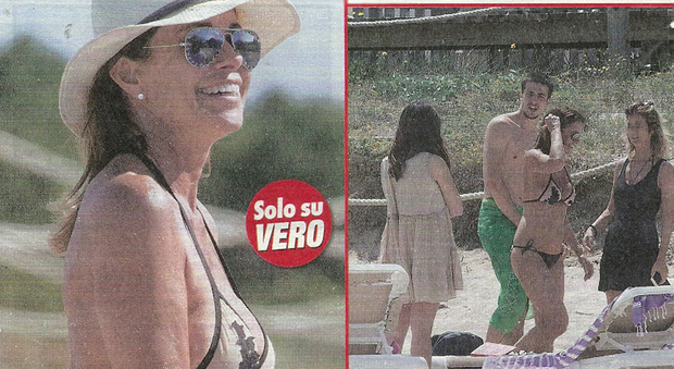 Cristina Parodi, bikini al top nella "luna di miele" col marito a Formentera