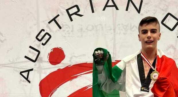 Taekwondo, il mesagnese Gabriele Rosato vince l'Austrian Open
