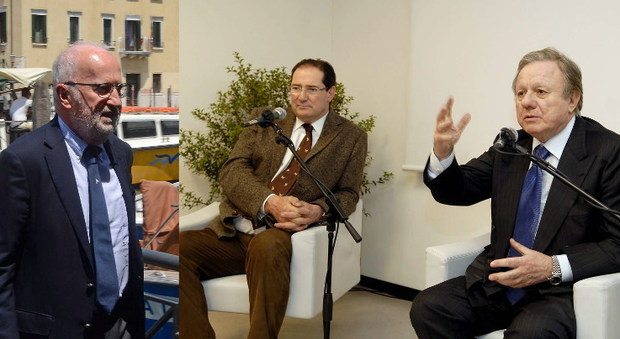 Da sinistra: Giorgio Orsoni, Giancarlo Galan e Altero Matteoli