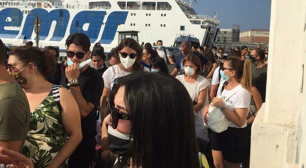 Coronavirus a Napoli: «Domenica di caos agli imbarchi del molo Beverello»