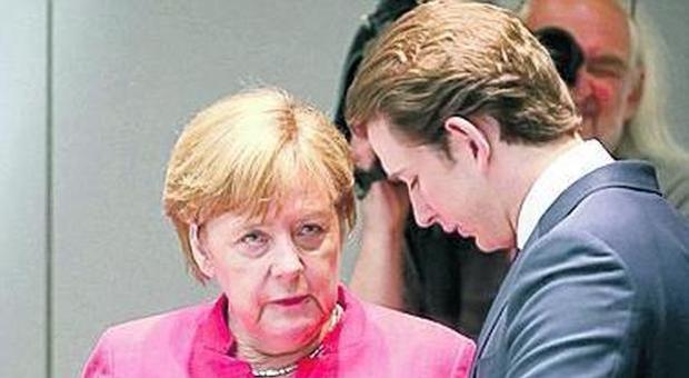 Angela Merkel e Sebastian Kurtz