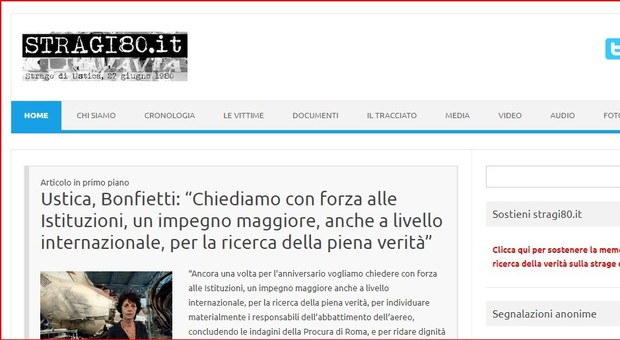 Strage di Ustica, i pm ascoltano il giornalista Fabrizio Colarieti del sito-inchiesta stragi80.it
