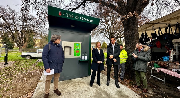 Orvieto: nuova fontanella di acqua pubblica nei giardini di Ciconia