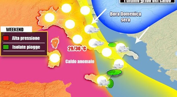 Meteo, alta pressione sull'Italia: fino a 28 gradi. Ma da lunedì arriva il freddo