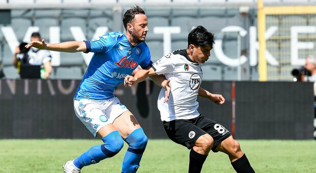 Spezia-Napoli, la nuova difesa è ok; Fabian piatto, intensità Zielinski