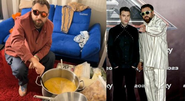X Factor, Dargen D'Amico prepara la zuppa nel camerino: Fedez smaschera tutto. «Ora chiamo l'Asl»