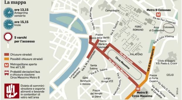 Cosa fare l'1 maggio a Roma: consigli, eventi, strade chiuse e orari di bus e metro